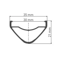 DT Swiss HX 1700 Spline LS - Endubikes -Bicicletas Repuestos Tienda DT Swiss HX 1700 Spline LS perfil